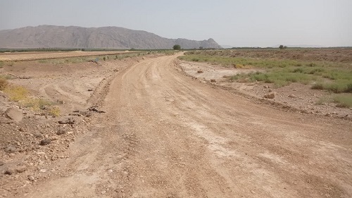 جاده بین باغات خیر کم حجم